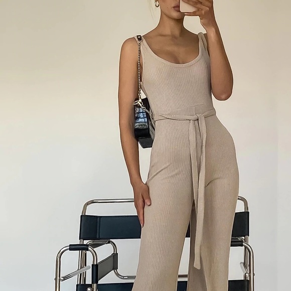 Princess Polly Callie ribbed jumpsuit - Picture 2 of 7